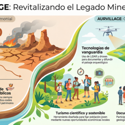 Proyecto de divulgación científica que pone en valor el patrimonio minero romano de León mediante documentales, tecnologías innovadoras y actividades educativas para acercar la ciencia, el territorio y la cultura a la sociedad rural.
