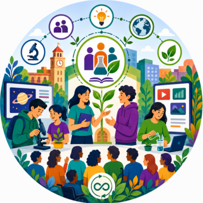 Iniciativa de divulgación científica que promueve actividades innovadoras, alianzas sociales y recursos educativos abiertos para acercar la investigación de la ULE a la ciudadanía desde una perspectiva sostenible, inclusiva y comprometida con los ODS.