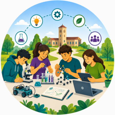 Campus científico de verano dirigido a estudiantes de ESO y Bachillerato que combina talleres, retos y encuentros con investigadores para despertar vocaciones STEM y acercar la ciencia a los grandes desafíos sociales.