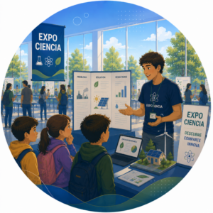 Expociencia Unileon es una feria de divulgación científica en la que se realizan talleres científicos para fomentar la vocación investigadora y emprendedora entre los asistentes, y difundir la labor que desempeñan los grupos de investigación de la Universidad de León